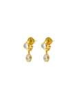 CZ One Drop Huggies Earrings Talis Chains 