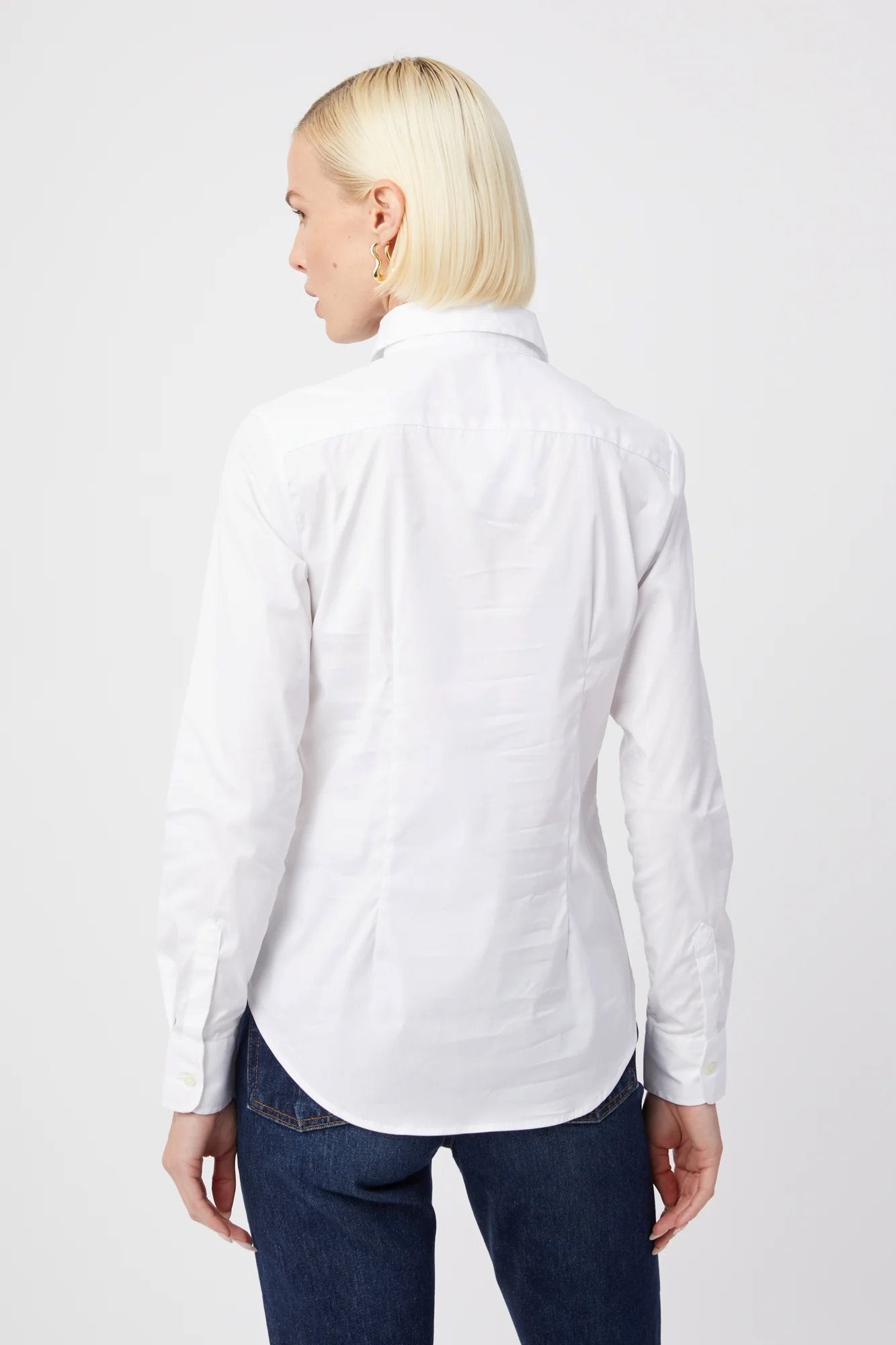 The Essentials Shirt White Top - Button Down Theshirt 