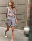 Daphne Dress Boboli Garden in Hydrangea Blue Dresses - Short Cartolina 