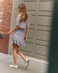 Daphne Dress Boboli Garden in Hydrangea Blue Dresses - Short Cartolina 