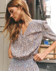 Daphne Dress Boboli Garden in Hydrangea Blue Dresses - Short Cartolina 