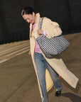 Large Metro Tote Deluxe Black/White Gingham Tote & Satchel MZ Wallace 