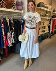 The Grace Skirt White Skirts - Midi The Shirt 