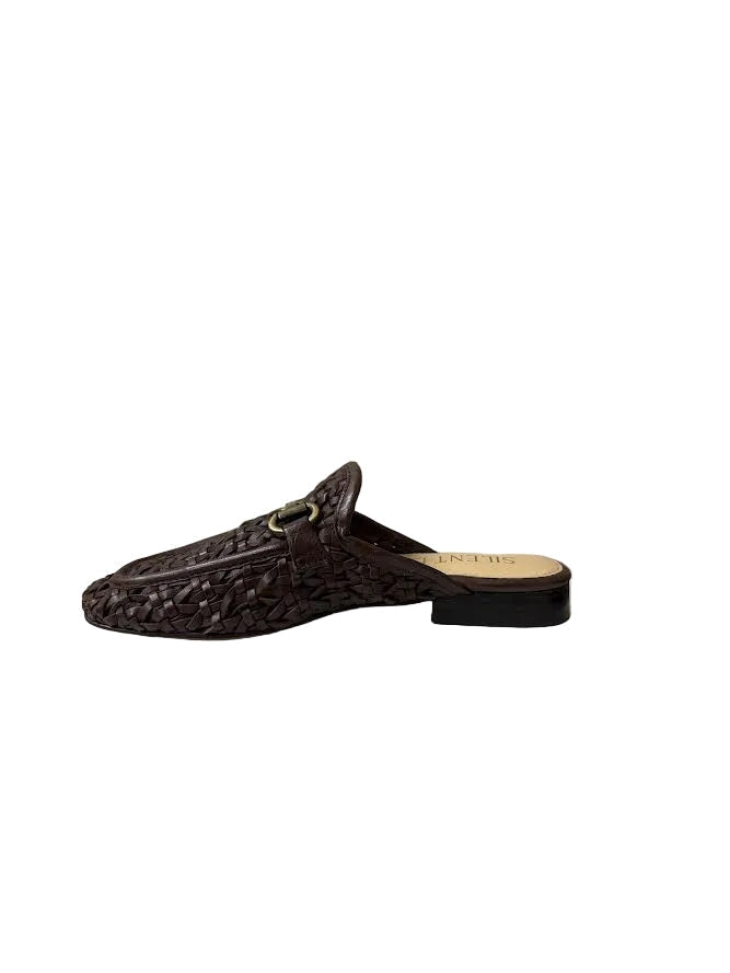 Cora Woven Loafer Brown Flats - Mule Silent D 