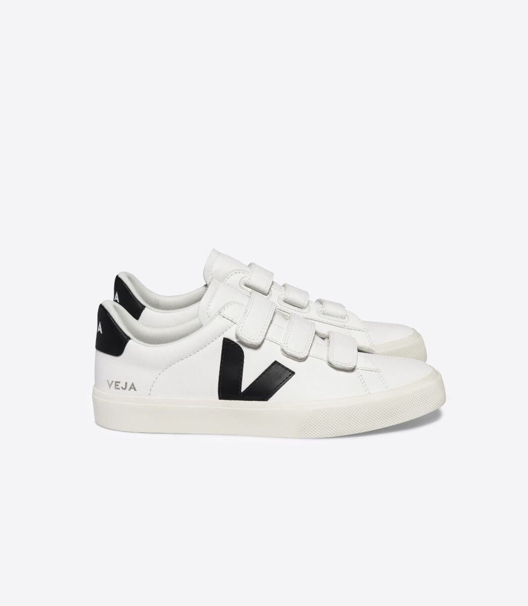 Recife Chromefree Leather White Black Shoes - Sneakers Veja 