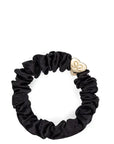 Gold Heart Silk Scrunchie Black Beauty & Hair By Eloise 