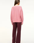 Matilda Cardigan Damask Pink Sweater - Cardigans Staud 