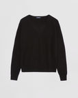 Organic Cashmere V-Neck Sweater Black