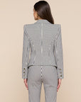 Misa Seersucker Blazer Ivory/Midnight Stripe Jackets - Blazers L'Agence 