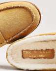 Carter Mule Suede Shearling Caramel Flats - Mule rag & bone 
