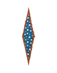 Retro Polka Dot Silk Diamond Neckerchief Salted Caramel Scarves Lost Pattern NYC 