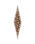 Retro Polka Dot Silk Diamond Neckerchief Coffee Scarves Lost Pattern NYC 