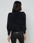 Talulla Shoulder Pad Cardigan Black Lurex/Gold Rose