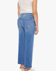 The Mid Rise Rambler Zip Ankle Piece By Piece Denim - Straight Mother 