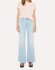 Hustler Roller Skimp Fray Bring the Cooler Denim - Flare & Wide Leg Mother 