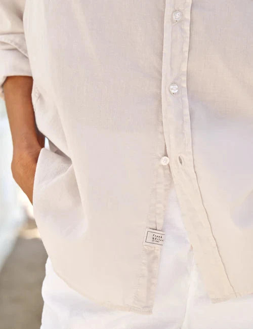 Charlotte Perfect Polo White Top - Polo Frank & Eileen 