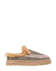 Jun 4.2 Slippers Moss Suede Baby Pink Flats - Mule laidbacklondon 