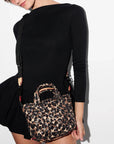 Micro Sutton Leopard Tote & Satchel MZ Wallace 