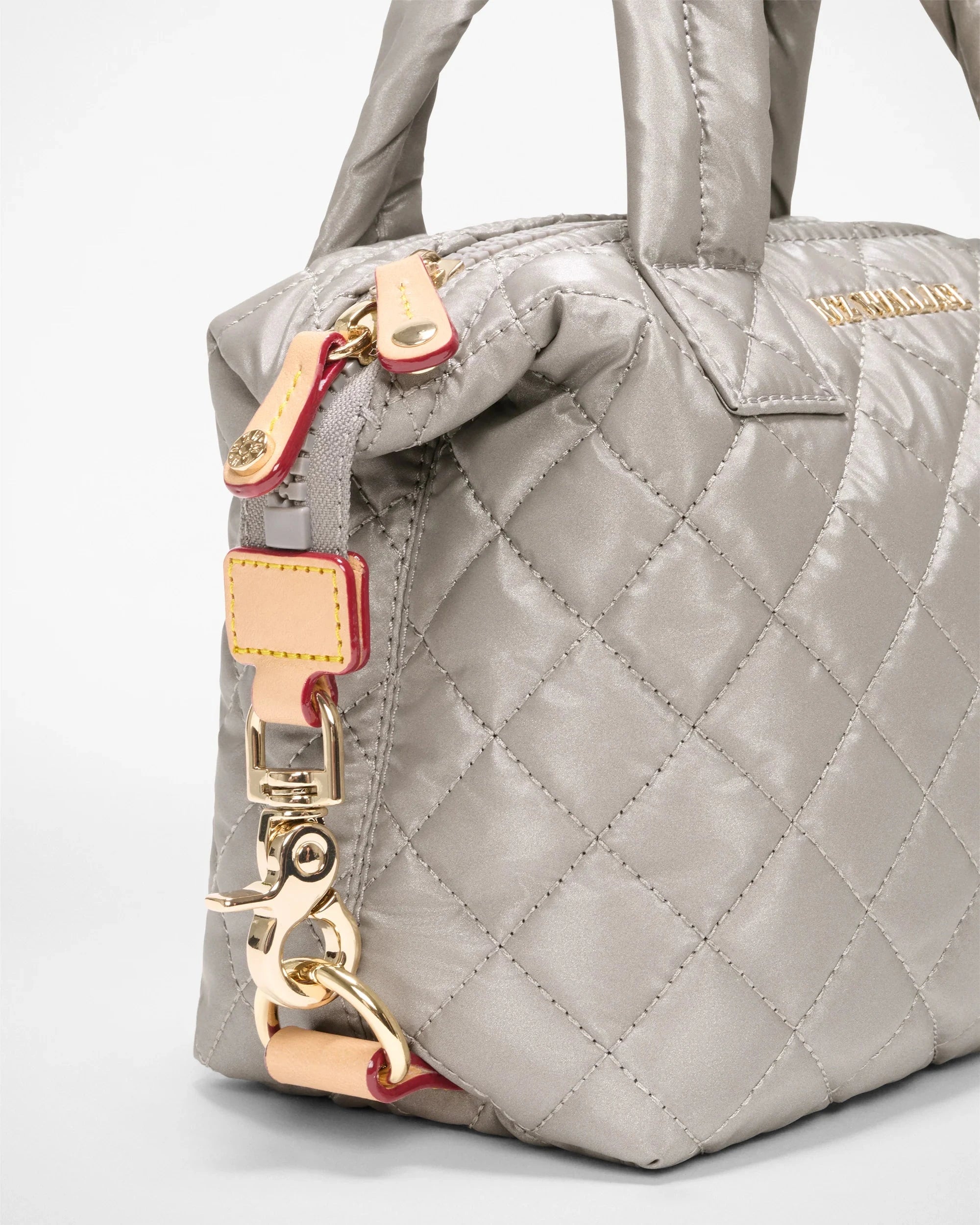 Micro Sutton Sable Pearl Metallic Tote & Satchel MZ Wallace 