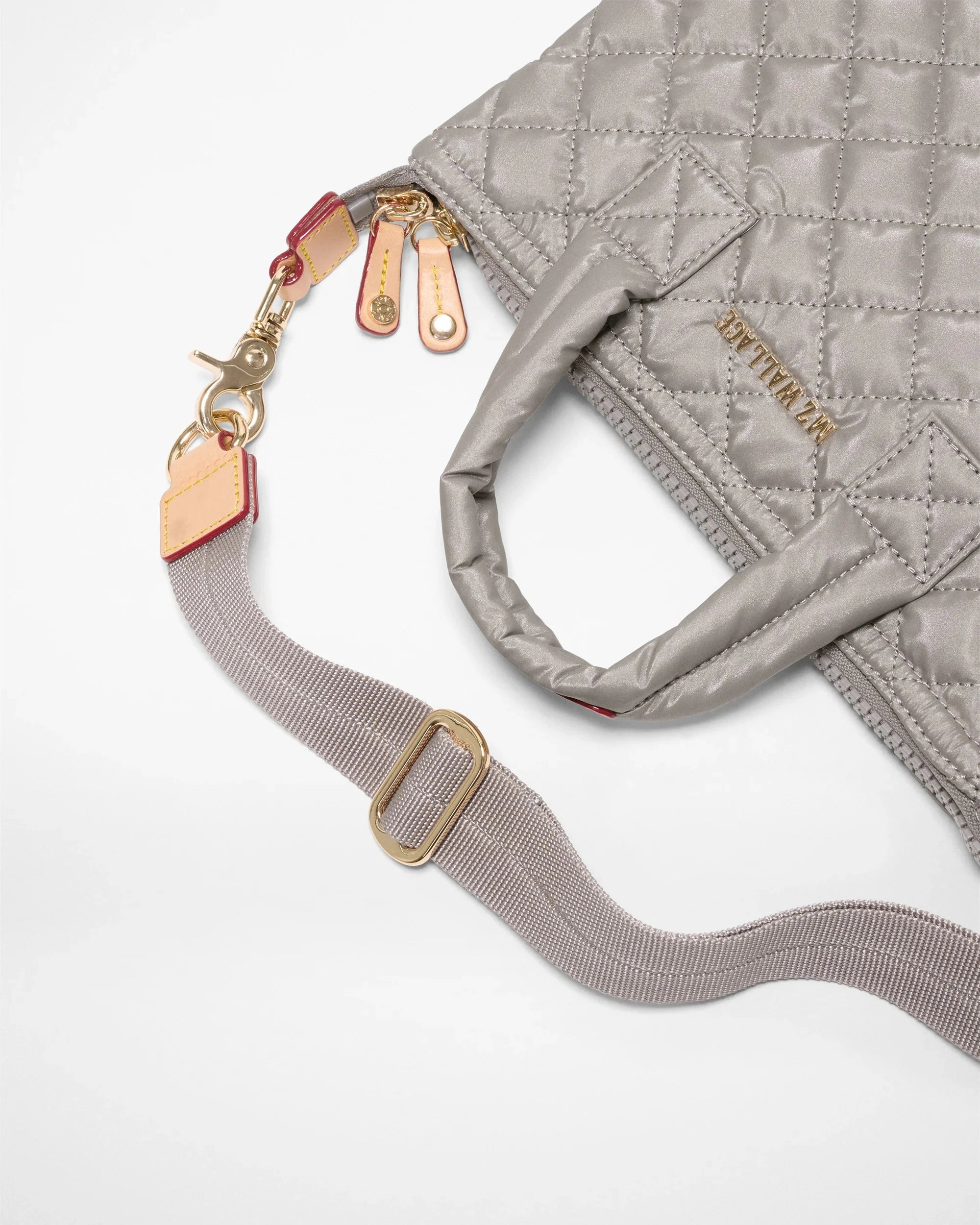 Micro Sutton Sable Pearl Metallic Tote & Satchel MZ Wallace 