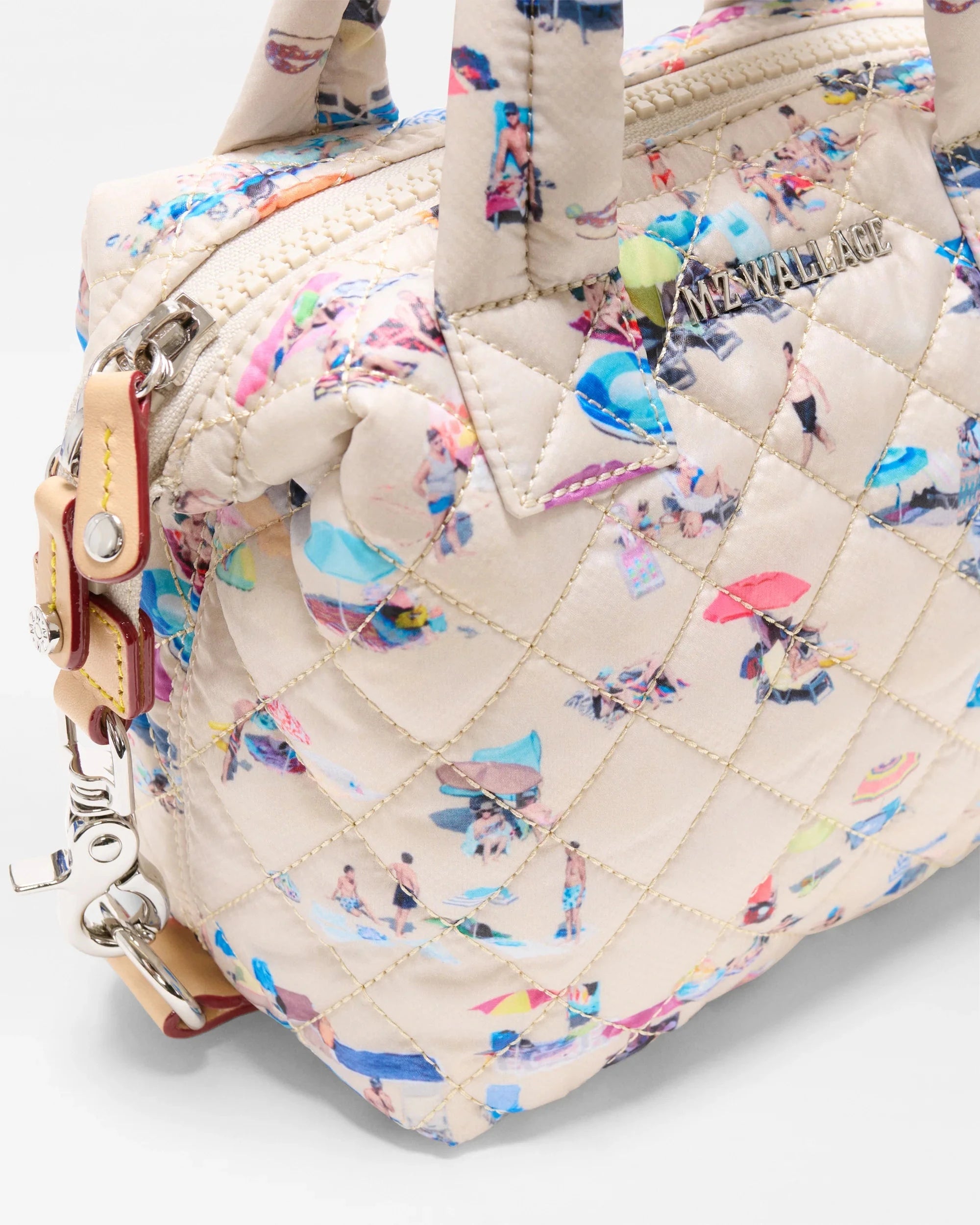 Micro Sutton Dede Beach Print Tote &amp; Satchel MZ Wallace 