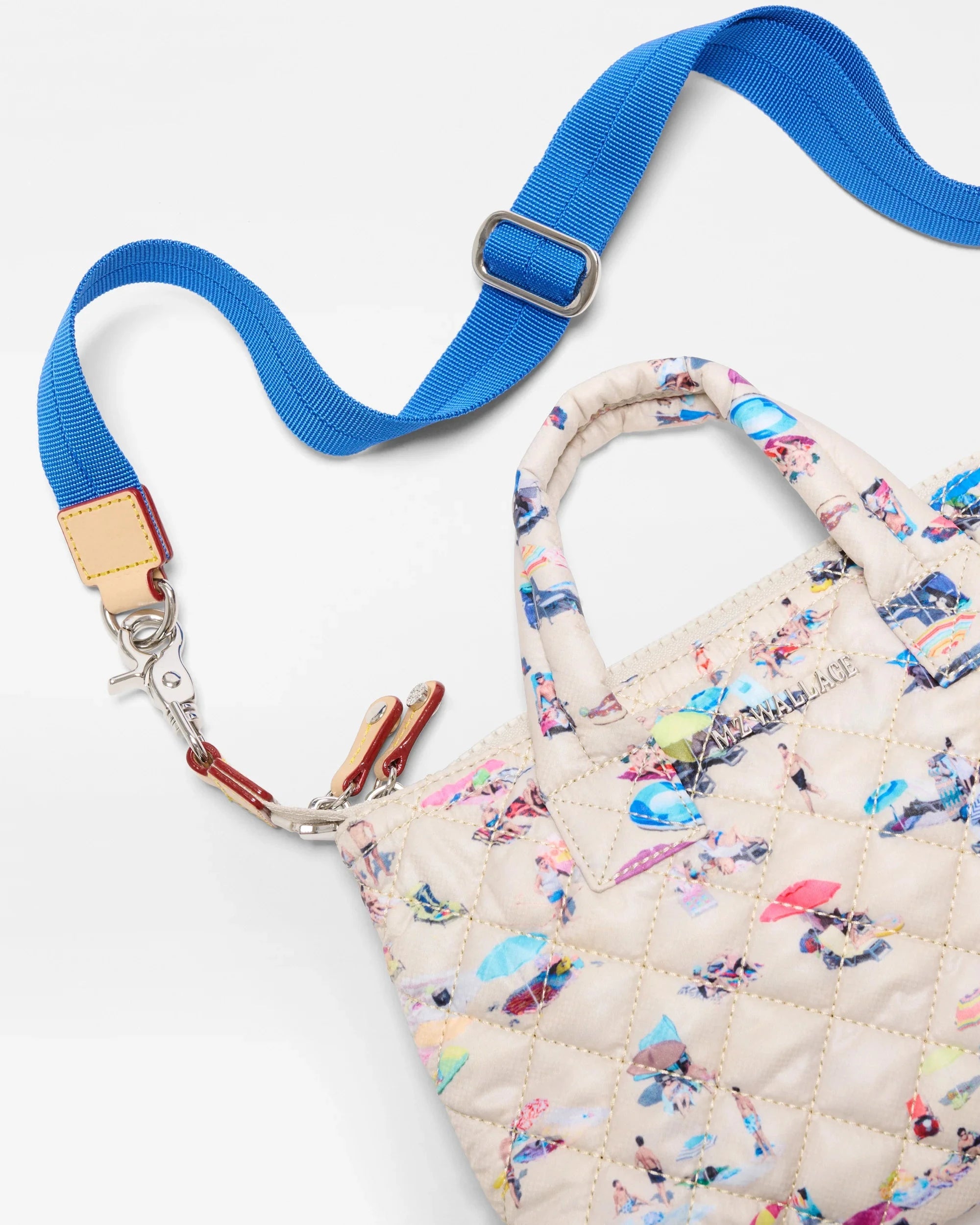 Micro Sutton Dede Beach Print Tote &amp; Satchel MZ Wallace 