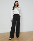 Divya Pintuck Tux Shirt White