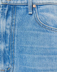 The Half Pipe Ankle Cuff Fray Last Bite Denim - Flare & Wide Leg Mother 