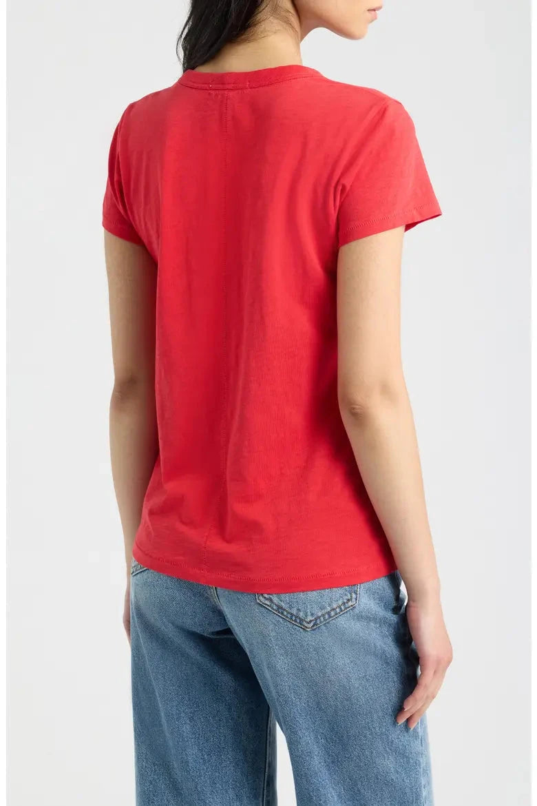 The Slub Tee Red Tops - Tees rag &amp; bone 