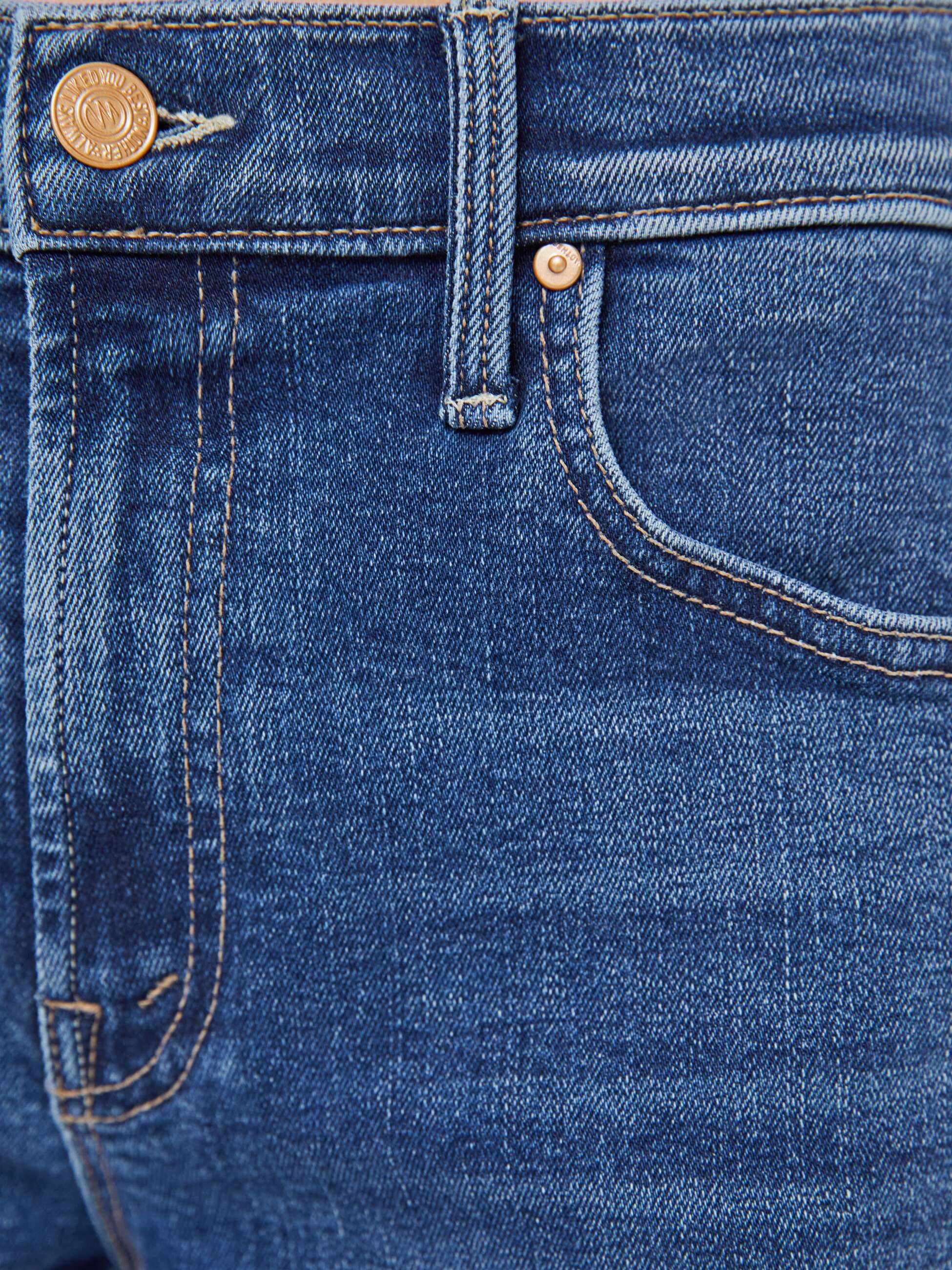 Newbie Ankle Fray Denim - Straight Mother 