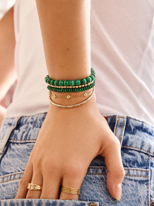 Valentina Semi-Precious Bracelet Malachite Bracelets BaubleBar 