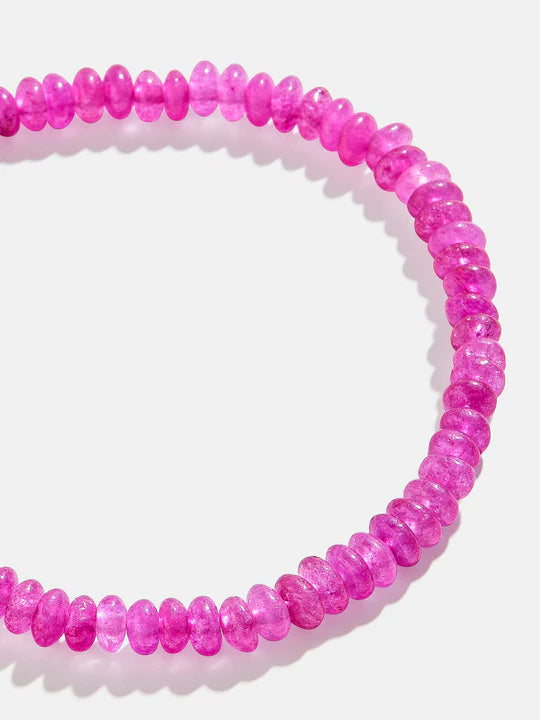 Valentina Semi-Precious Bracelet Pink Agate Bracelets BaubleBar 