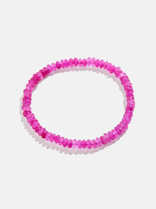 Valentina Semi-Precious Bracelet Pink Agate Bracelets BaubleBar 