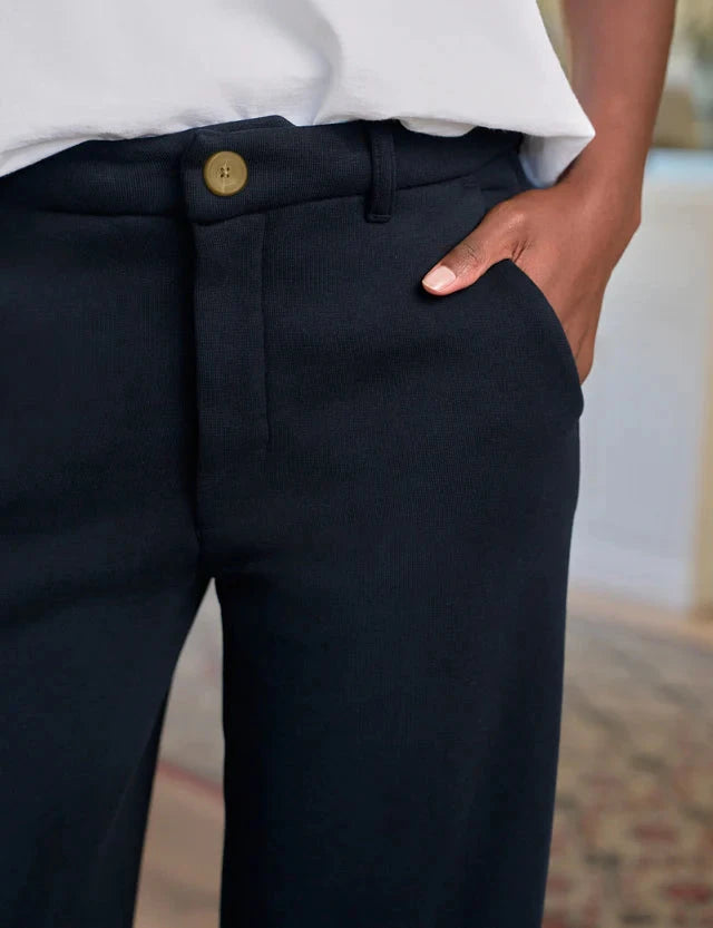 Riley Wide Leg Trouser Sweatpant British Royal Navy Pants - Trousers Frank & Eileen 