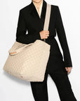 Large Metro Tote Deluxe Buff Tote & Satchel MZ Wallace 