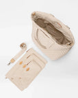 Large Metro Tote Deluxe Buff Tote & Satchel MZ Wallace 