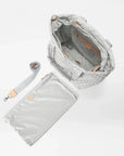 Medium Metro Tote Deluxe Oyster Metallic Tote & Satchel MZ Wallace 