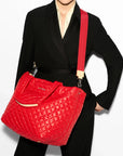 Medium Metro Tote Deluxe Bright Cherry Tote & Satchel MZ Wallace 