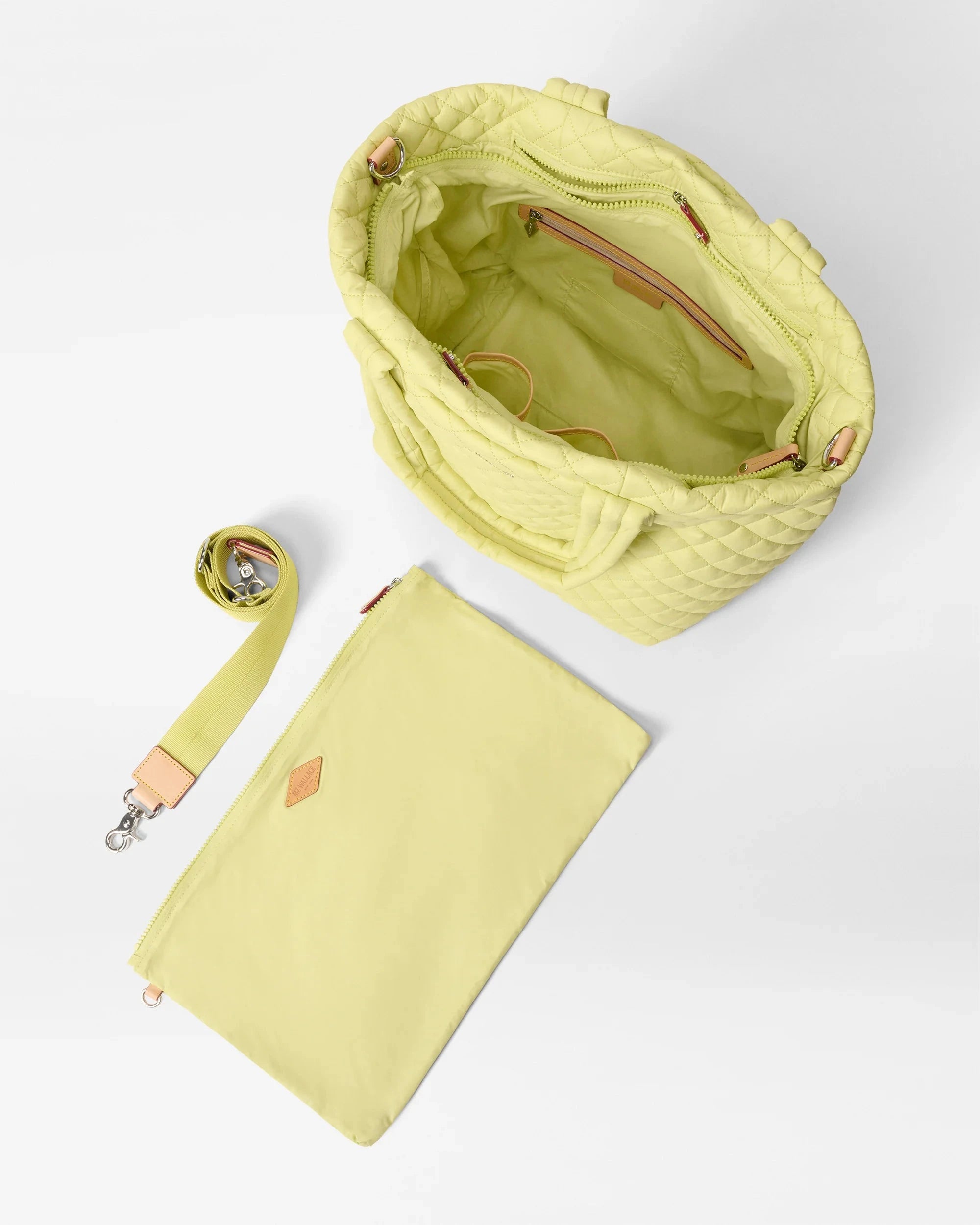 Medium Metro Tote Deluxe Celery Tote & Satchel MZ Wallace 