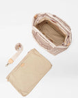 Small Metro Tote Deluxe Pale Rose Gold Metallic Tote & Satchel MZ Wallace 
