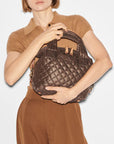Small Sutton Deluxe Walnut Hobo & Shoulder MZ Wallace 