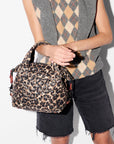 Small Sutton Deluxe Leopard Tote & Satchel MZ Wallace 