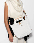 Small Sutton Deluxe Chalk Liquid Hobo & Shoulder MZ Wallace 