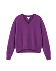 Caden Cashmere Sweater Orchid Purple Sweater - V-Neck Cartolina 