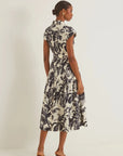 Octavia Dress Fauna Floral Navy Dresses - Midi Cara Cara 