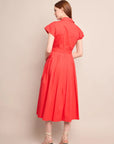 Octavia Dress Red Dresses - Midi Cara Cara 