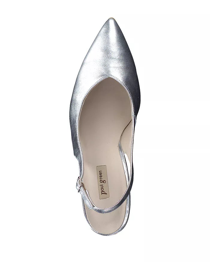 Toluca Sling Pumps Metallic Shoes - Pumps - High Paul Green 