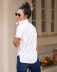 Charlotte Perfect Polo White Top - Polo Frank & Eileen 