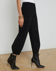 Krista High Rise Tapered Leg Saturated Black