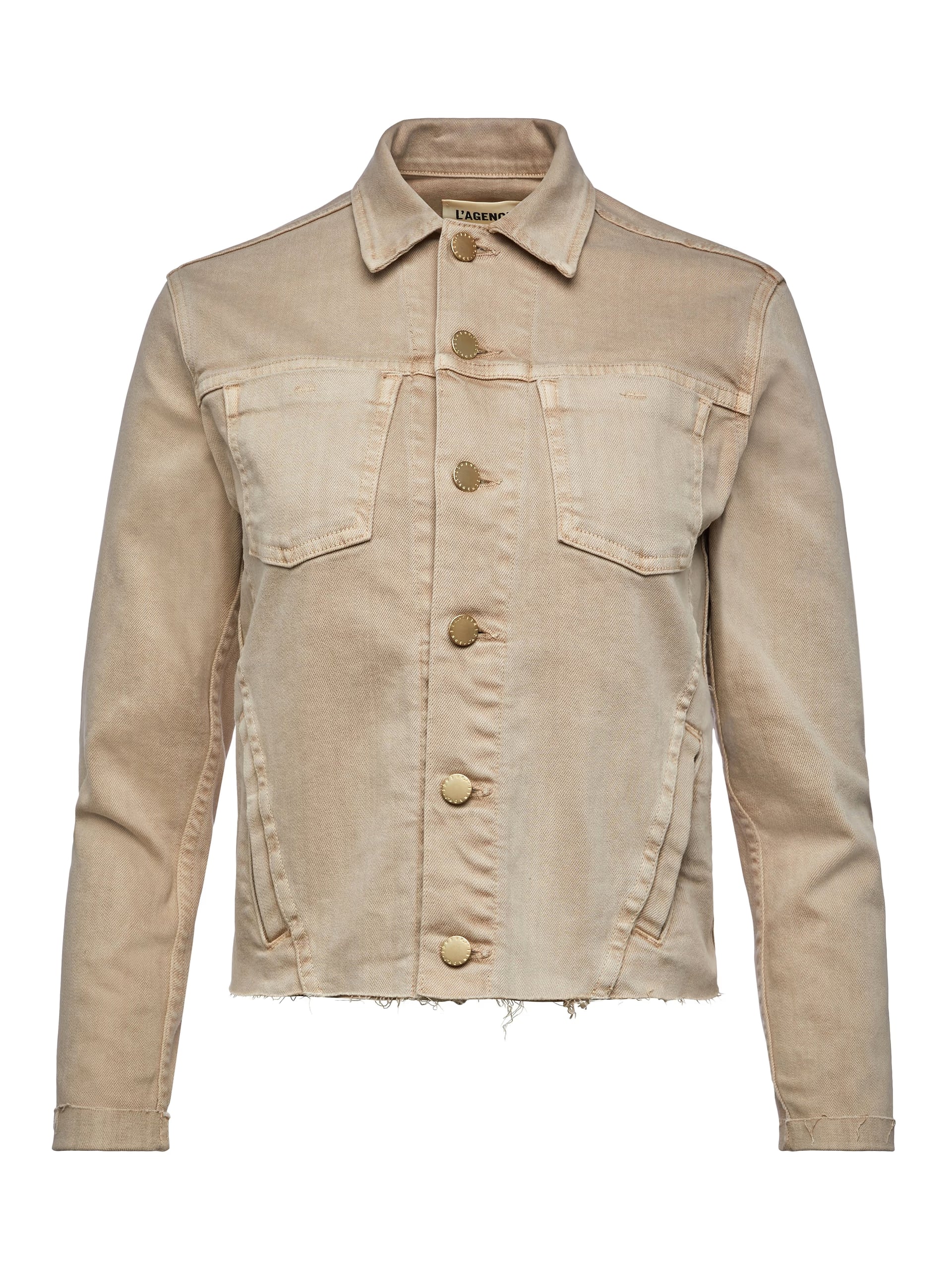 Janelle Slim Raw Jacket Biscuit Jackets - Denim L'Agence 